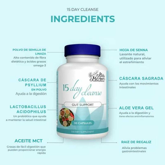 Suplemento Desintoxicante Intestinal - 15 Day Cleanse ®