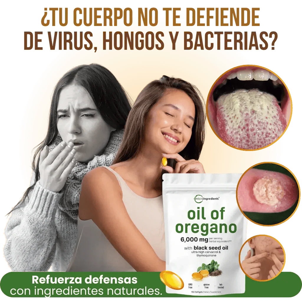 OIL OF OREGANO® |Cápsula Blanda Natural| Refuerza tus Defensas y Protege tu Sistema Inmune