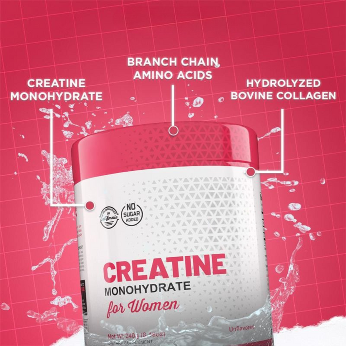 Creatina Monohidratada para Mujeres – Fuerza, Energía y Rendimiento en Cada Dosis