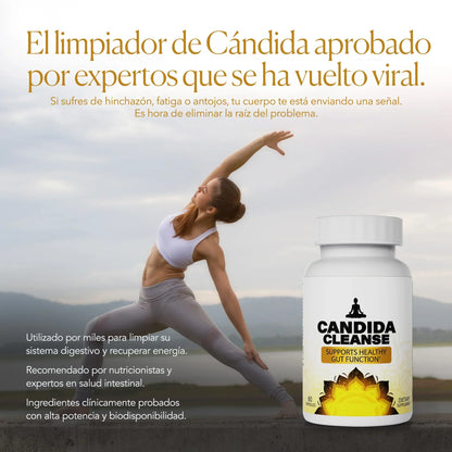 Candida Cleanse® Cápsulas que reducen antojos, hinchazón y fatiga